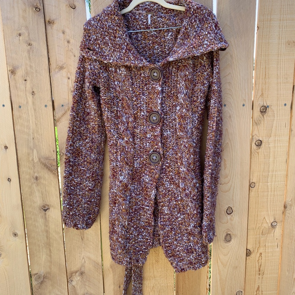 Free People Women’s M Knitted Wool blend Cardigan